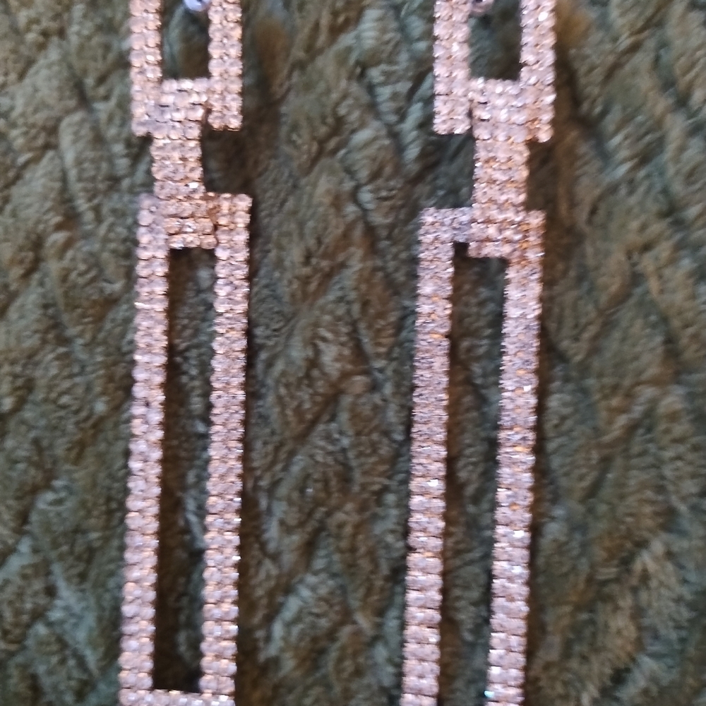Elegant Silver Geometric Earrings
